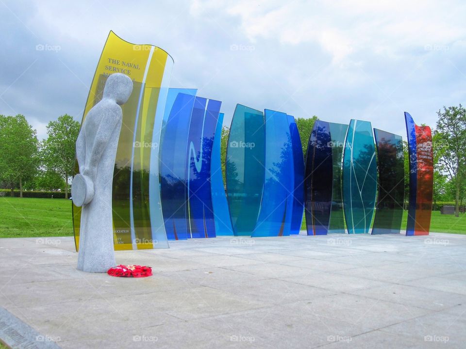 Naval memorial, National Arboretum, Alrewas