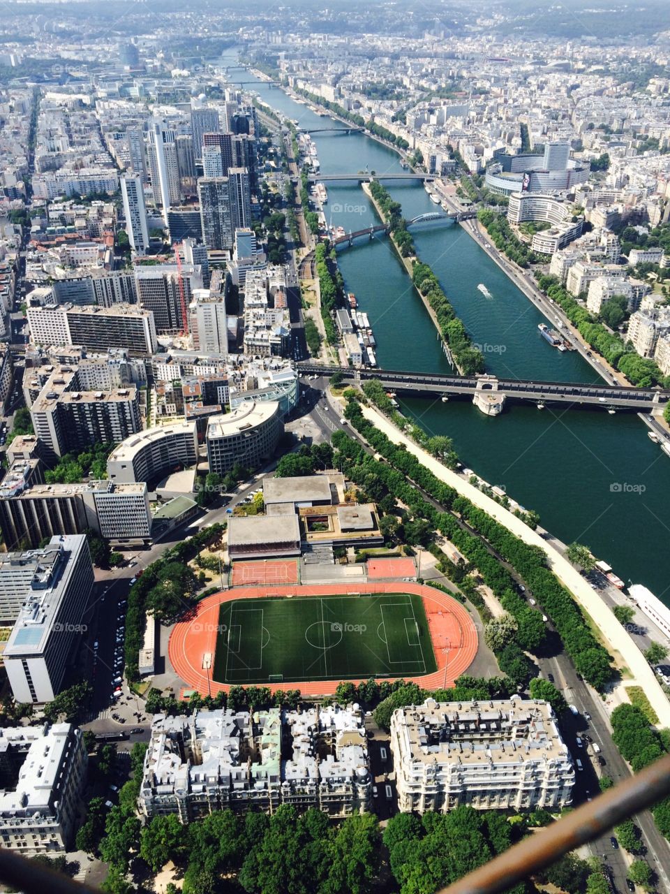 A gorgeous view from the top of the Eiffel Tower! It was so breathtaking up there, I strongly encourage those who visit to go to the top! ✈️