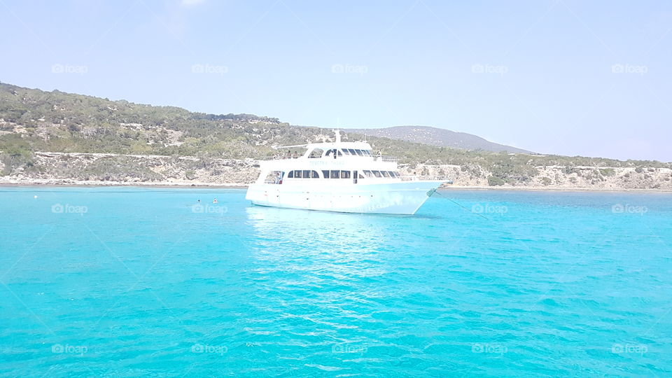 boat blue lagoon cyprus