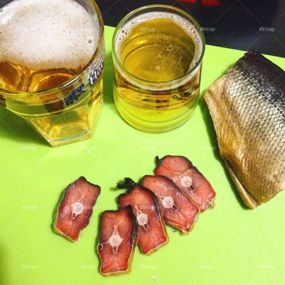 beer and fish 