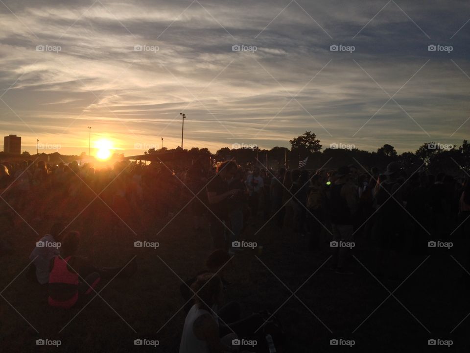 Festival sunset