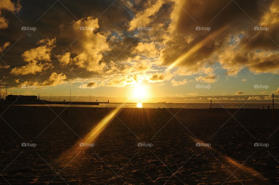 Sunset, Dawn, Sun, Landscape, Evening