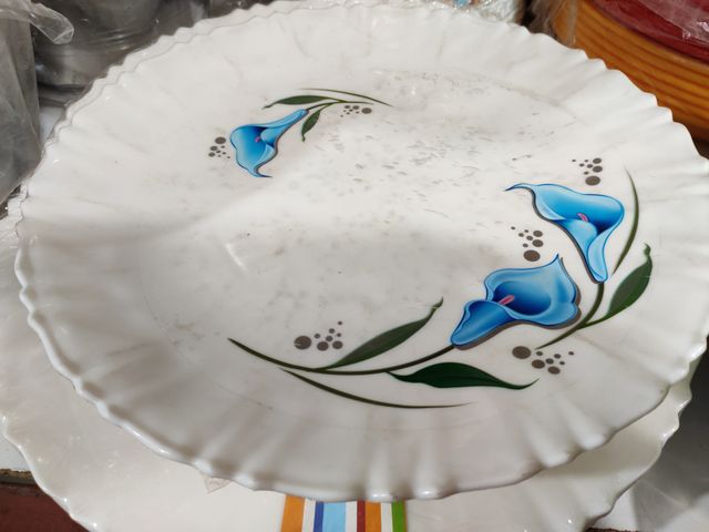 Beautiful white ceramic plate