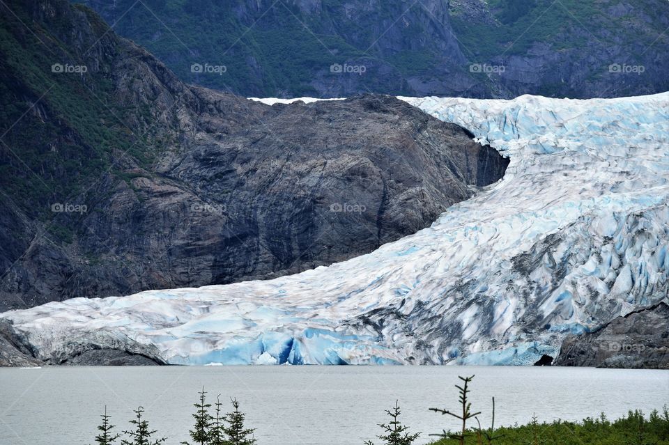 Mendenhall glacier is shrinking due to climate change