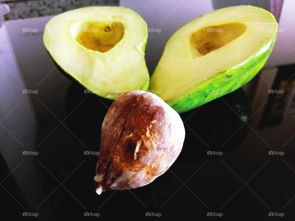 inside of avocado