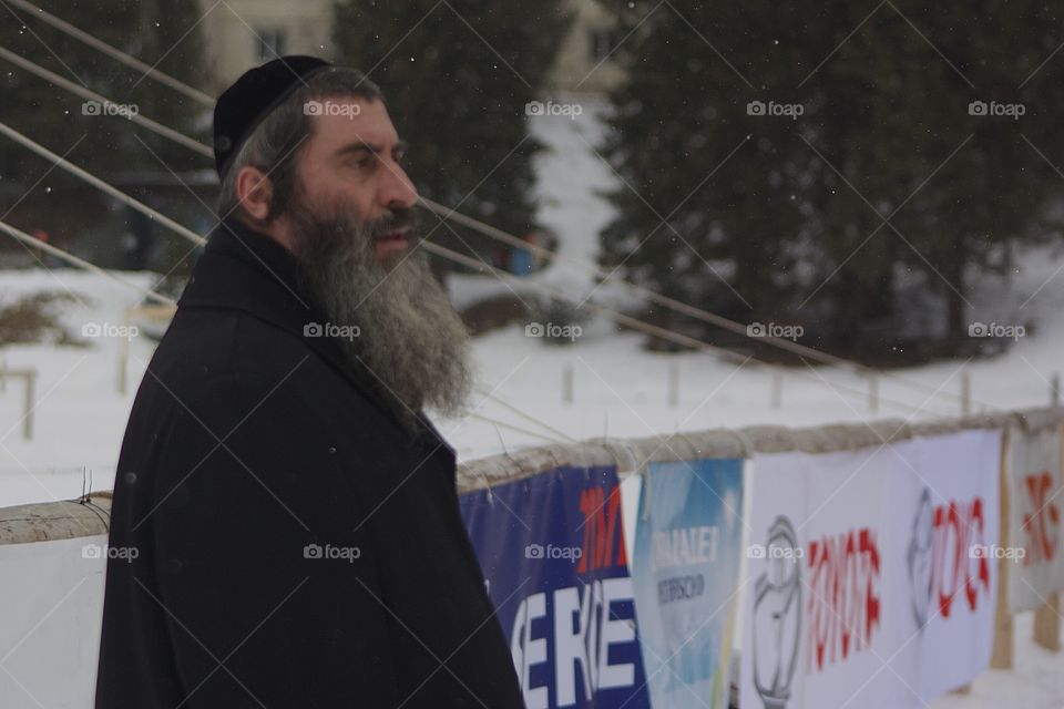 Jewish Man Side View