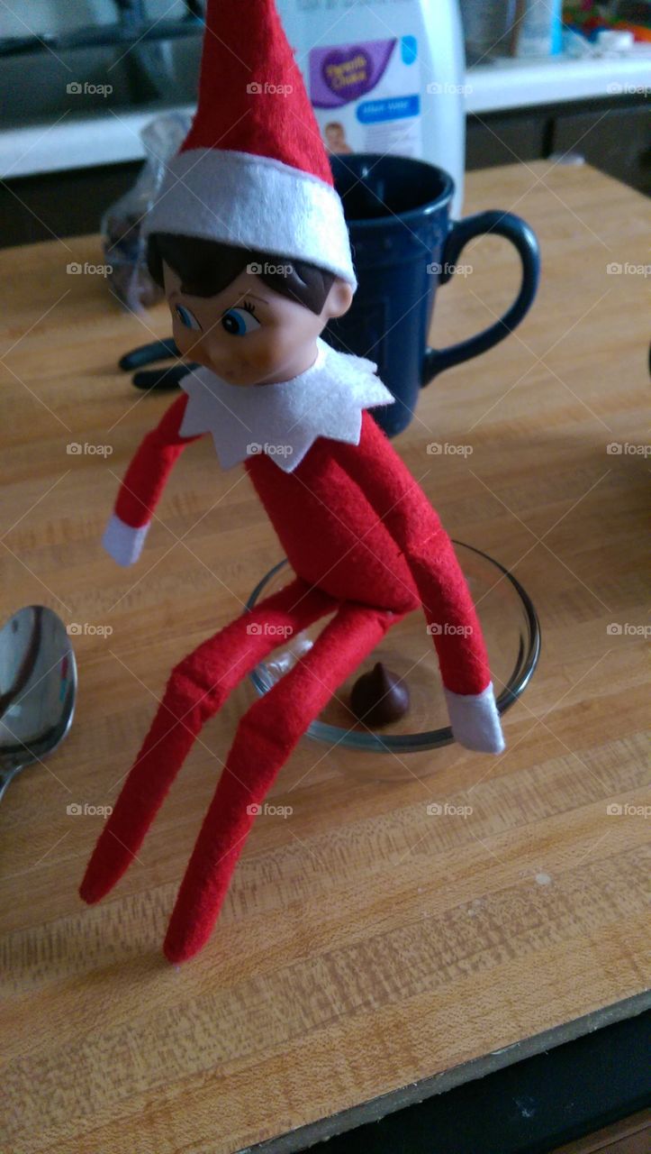 Child, Indoors, Wood, Christmas, People