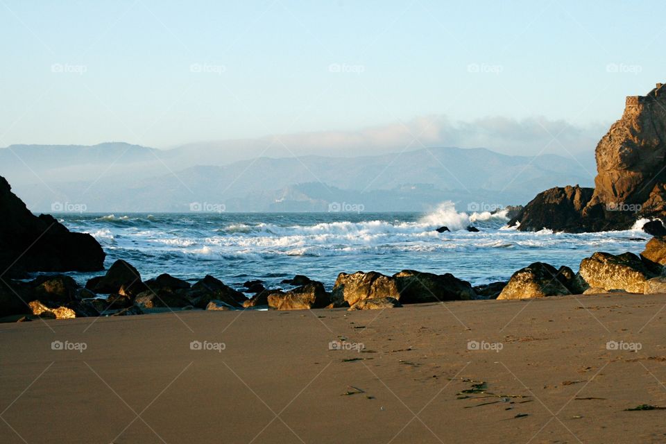 Beach. Ocean. Wave