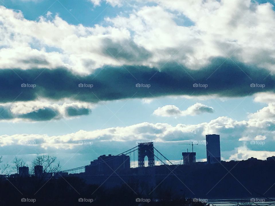 Clouds and bridge 