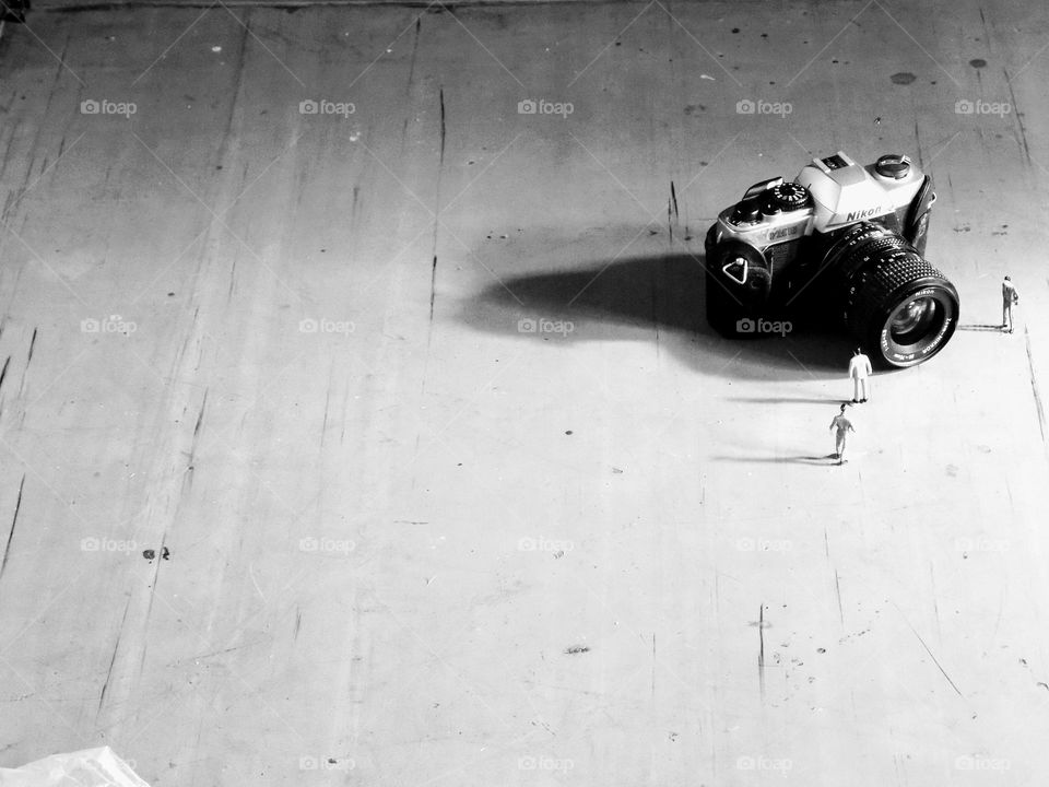 From the world of liliput, a photographer's camera