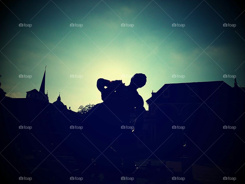 Prague statue 