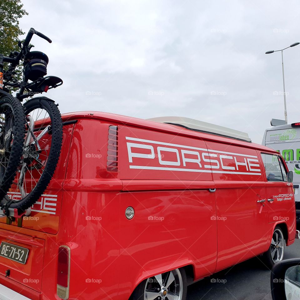 Red Porsche van,  Netherland