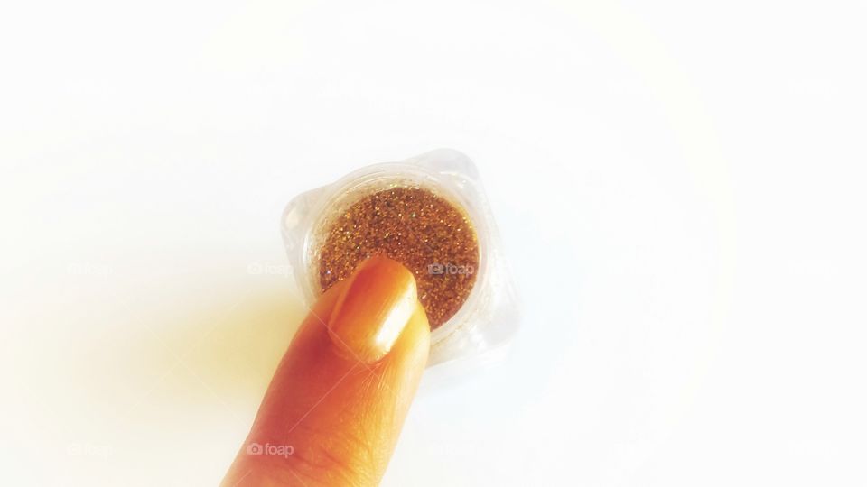 Gold glitter