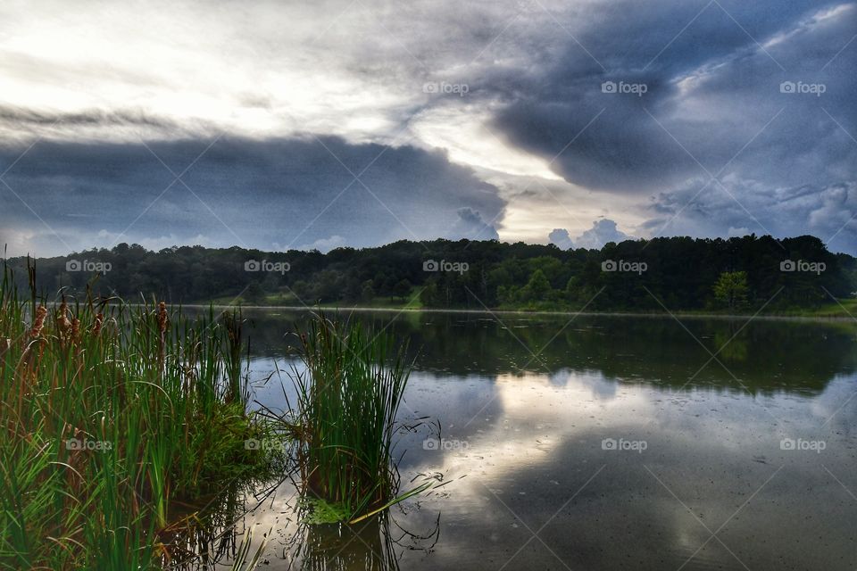 Hickory Log Reservoir this evening