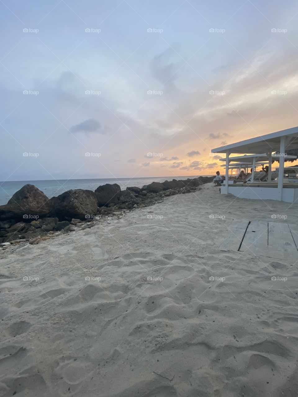 Sunset at the ocean/beach