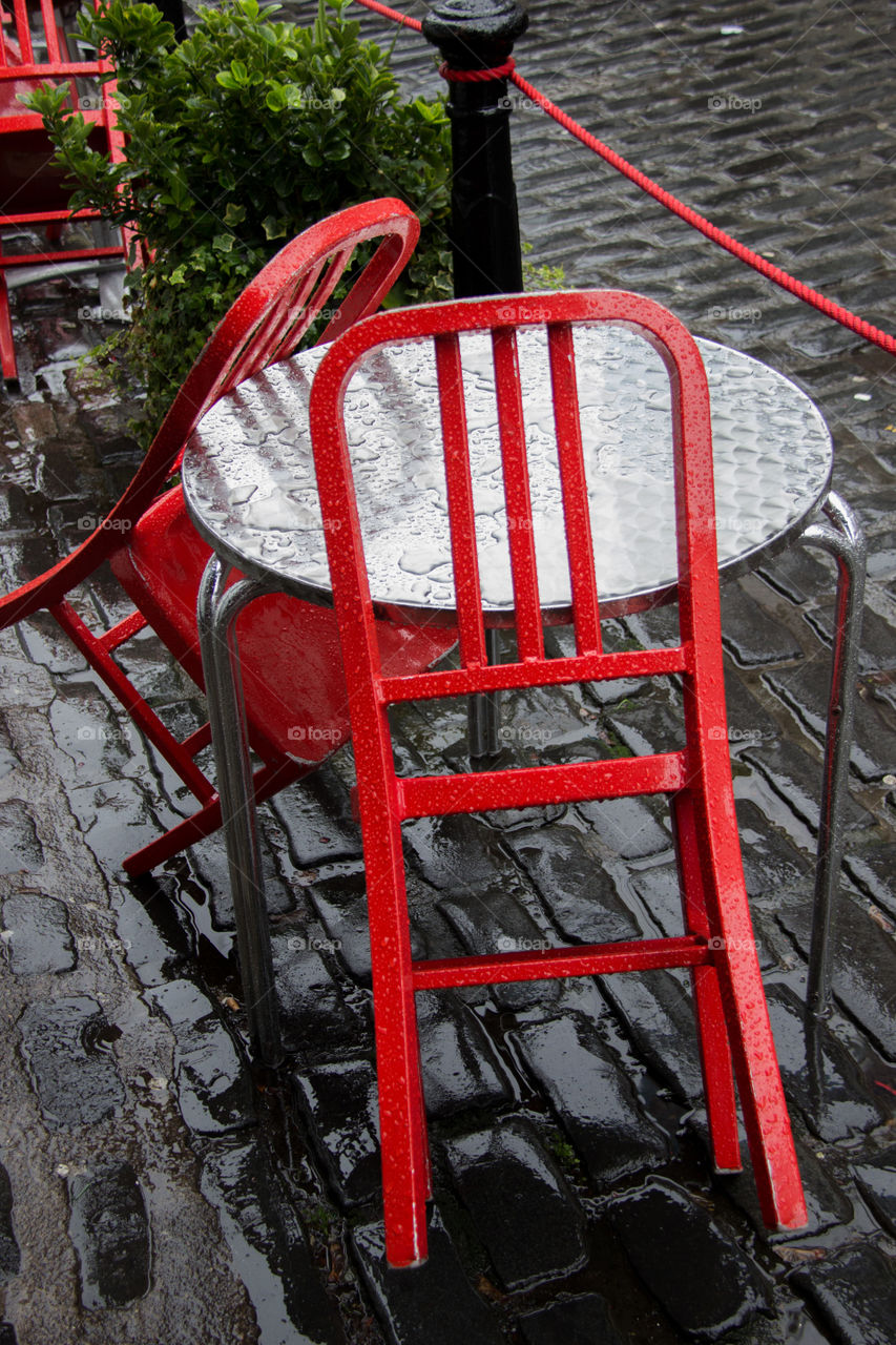 Rainy chairs