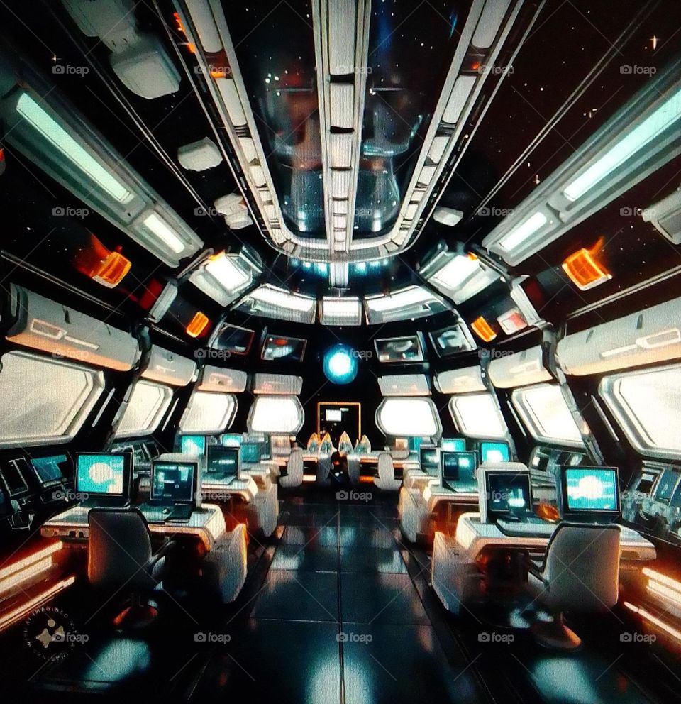 space upper Chambers view, control room