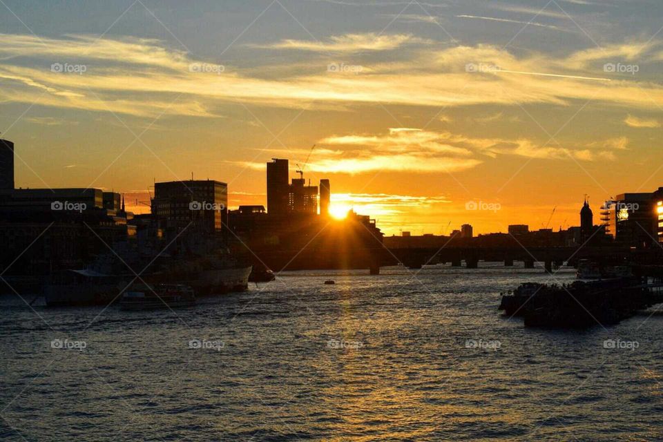 London sunset