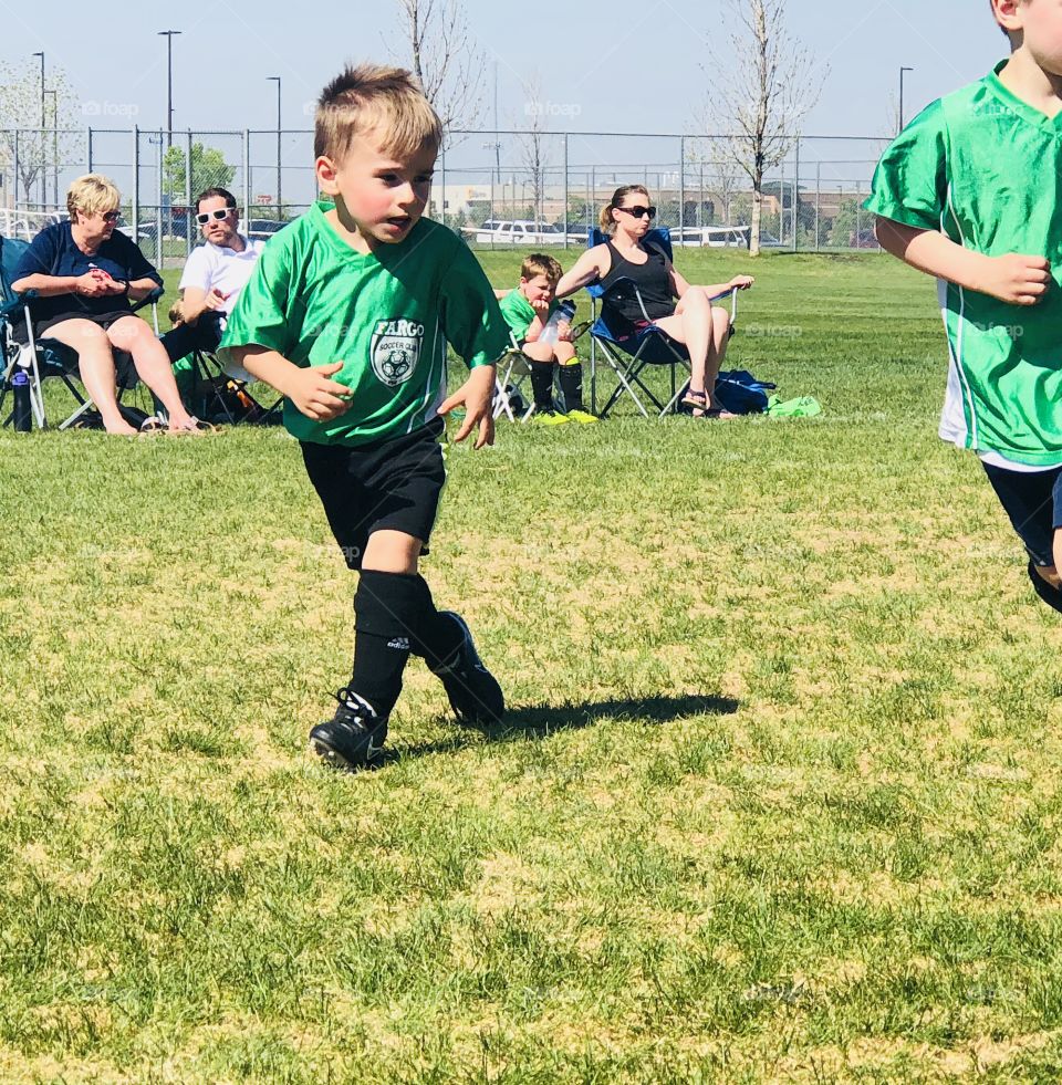 Soccer stud starting young 