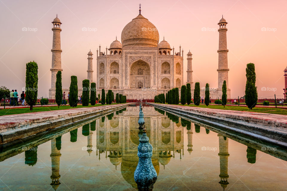 Taj Mahal at sunrise