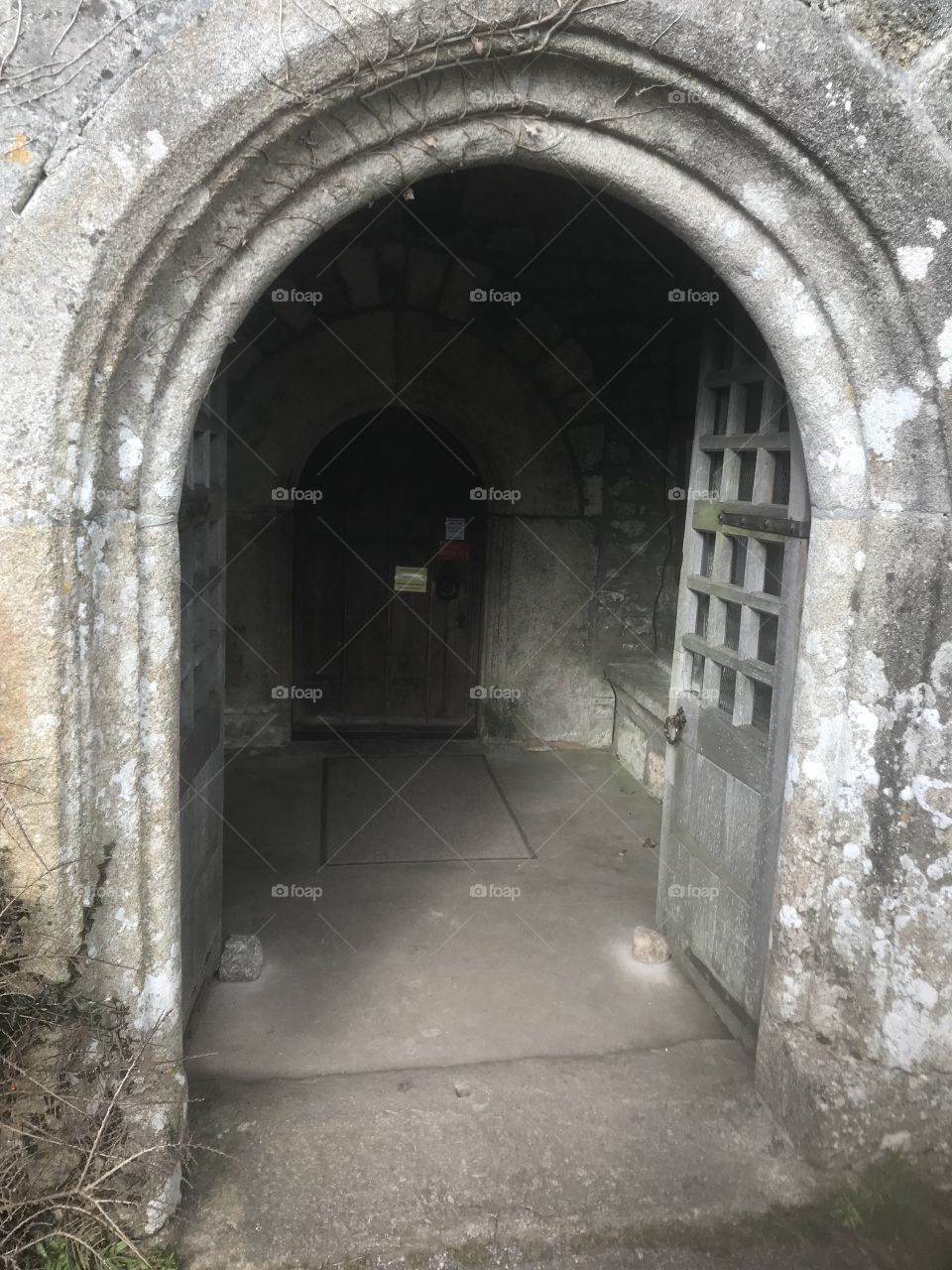 St Pancras Church entrance, the original stone, gives an impression of ‘quiet elegance.”