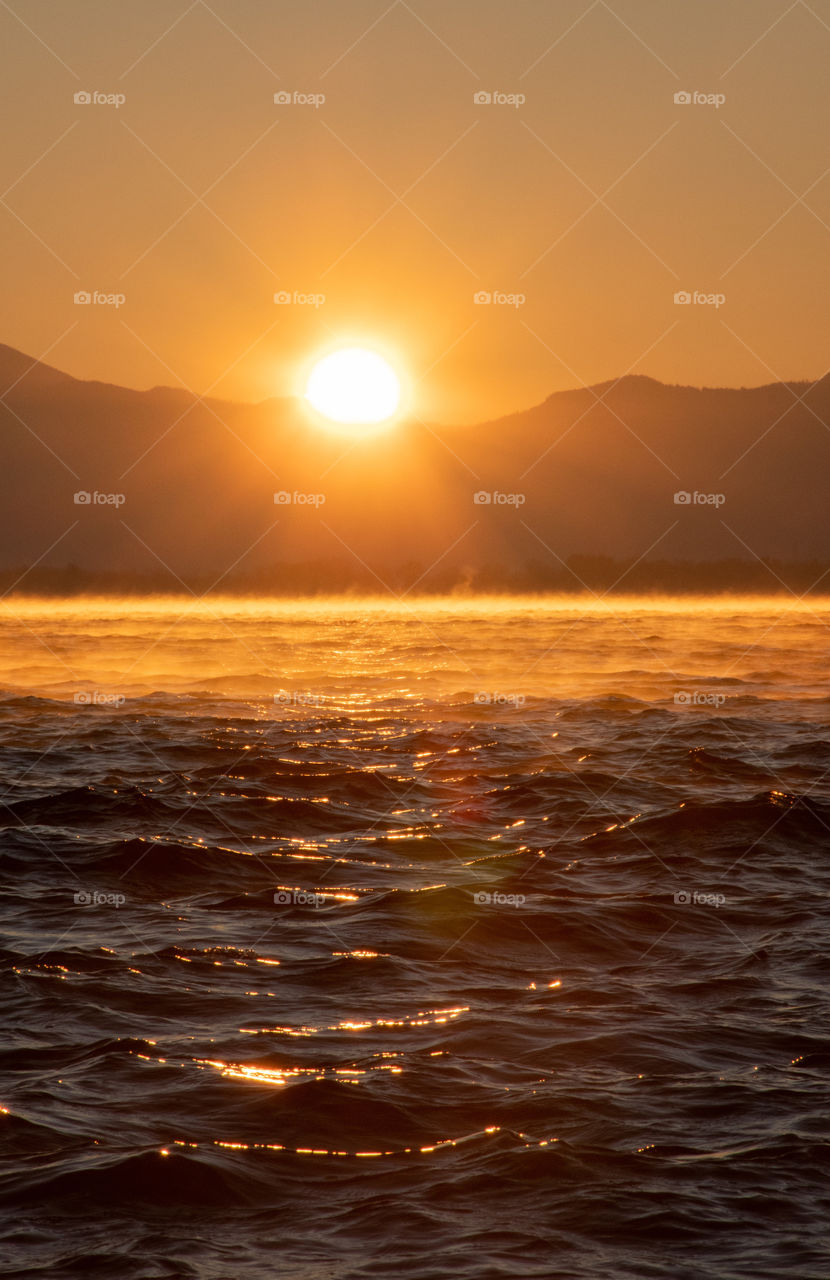 Sunrise at Chiemsee Lake