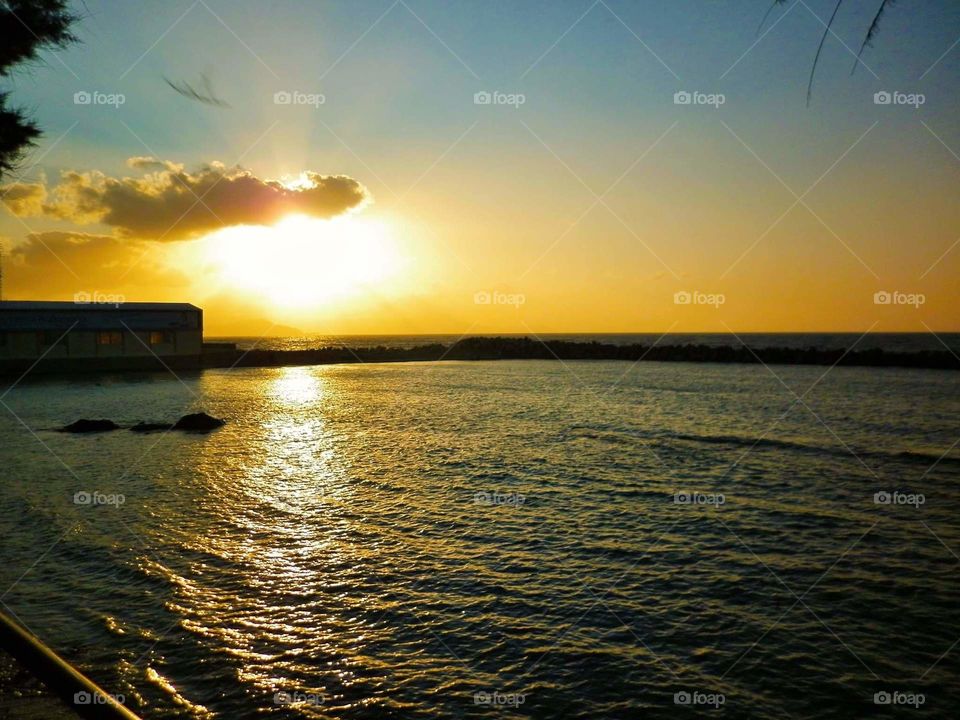 Sunset, Kreta island, Greece