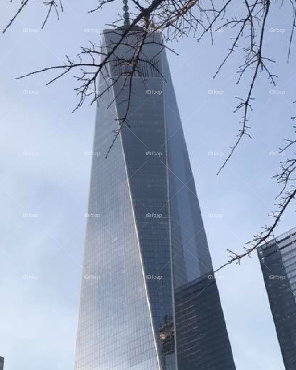 The freedom tower in New York City. 