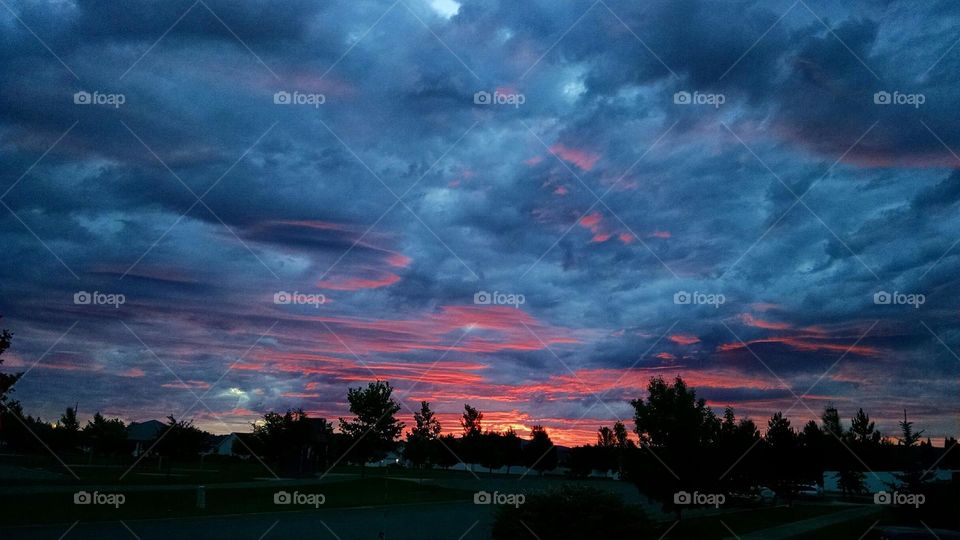 Sunrise. Sunrise in Coeur d'Alene, Idaho July 2015