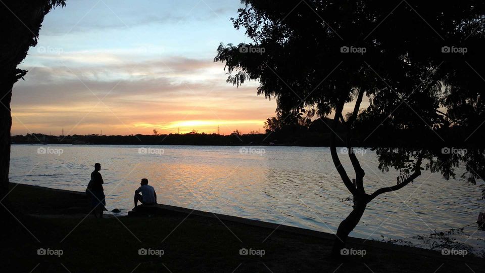 Sunset. Brazilian Places