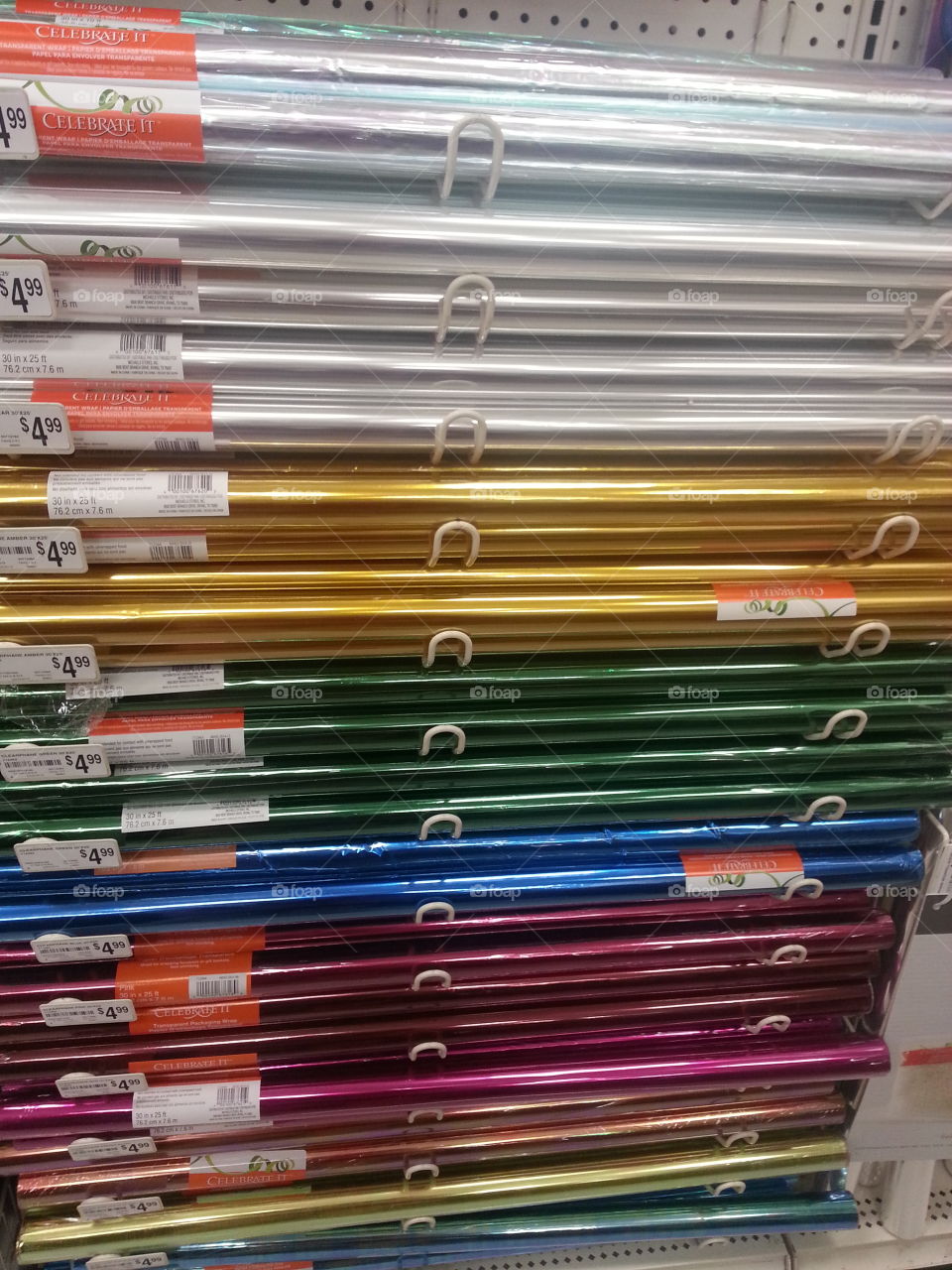 colored wrapping paper