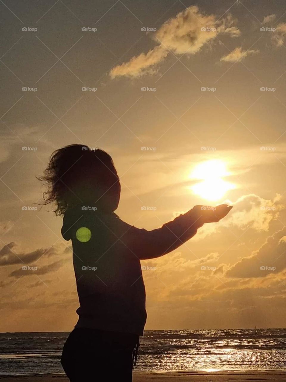 sunset in oostende Beach