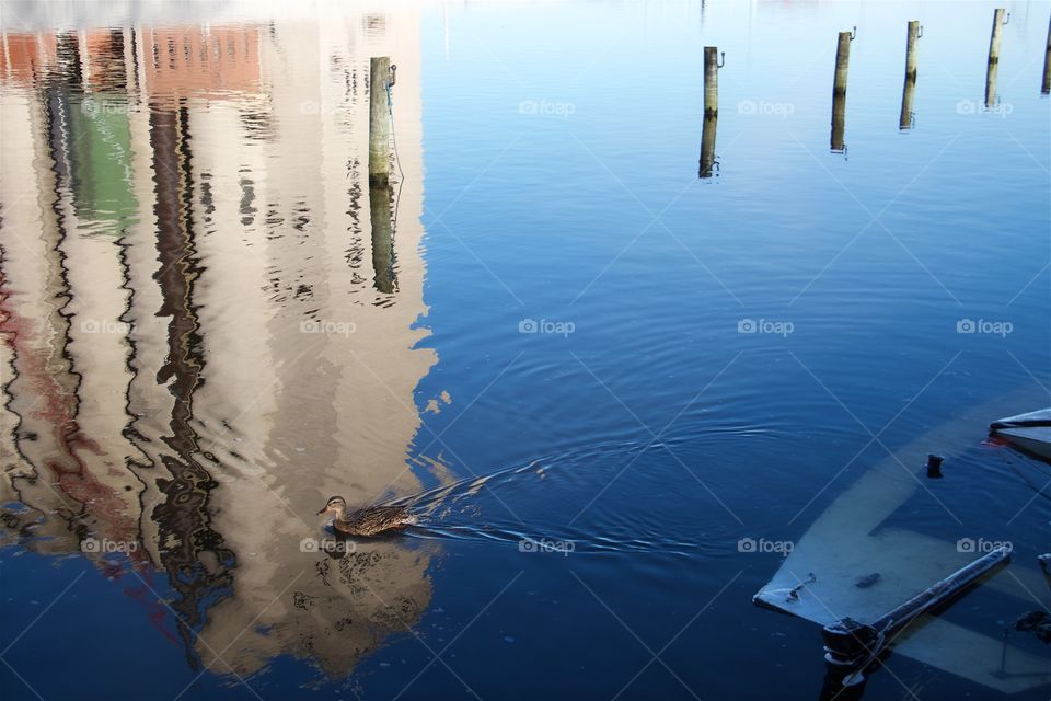 Silo at the harbor in Norrtälje, Sweden 
