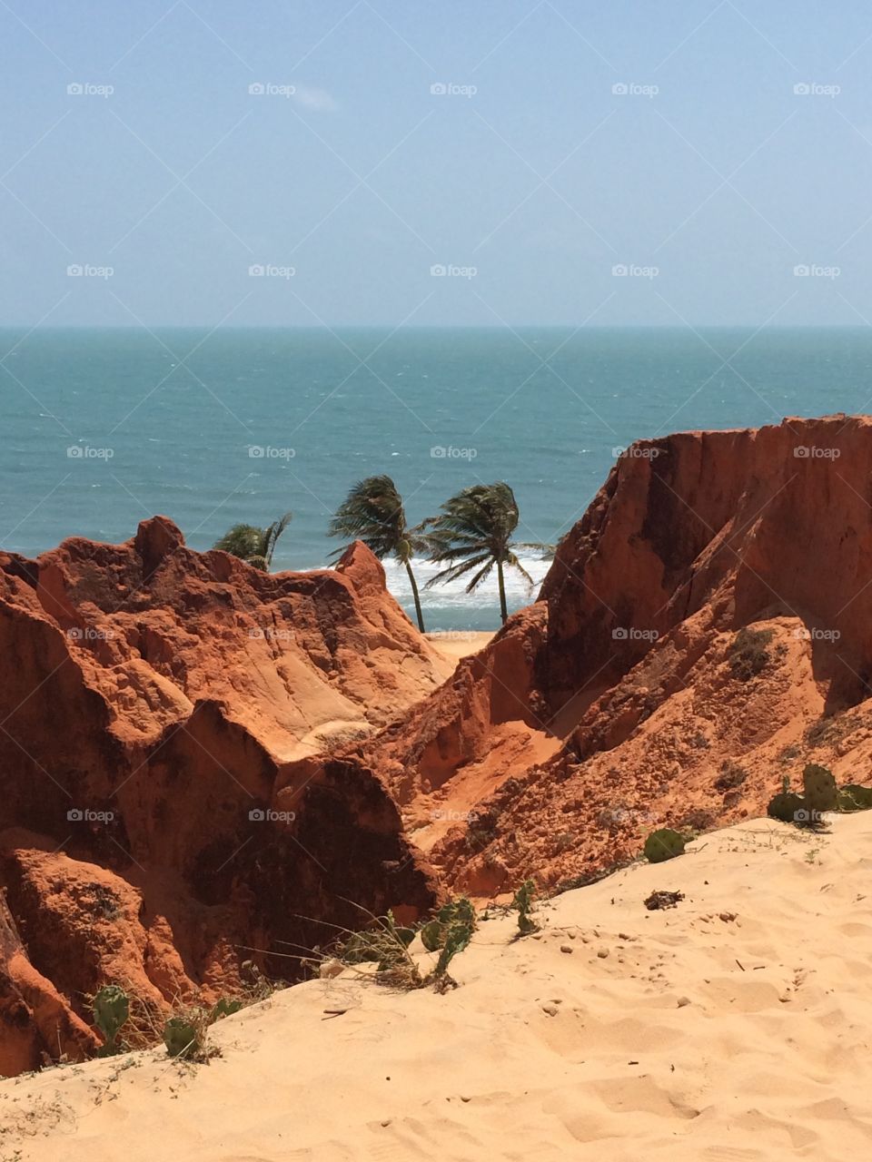 Falésias do Morro Branco. Morro Branco, CE - Brazil