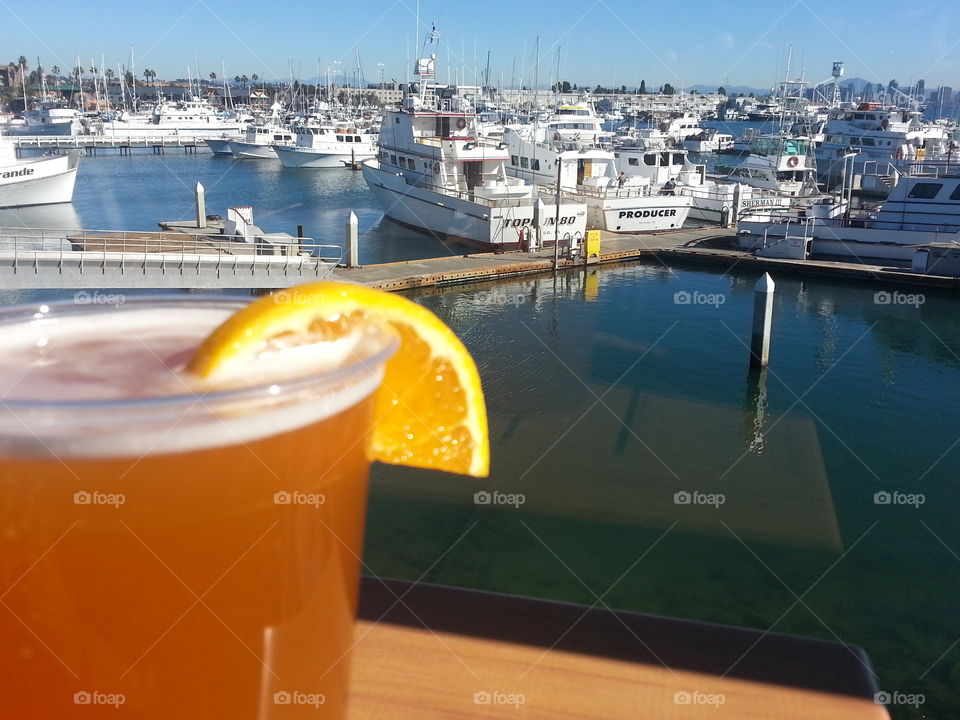 Ocean breeze, sunshine and blue moon. Hanging out at Point Loma seafood