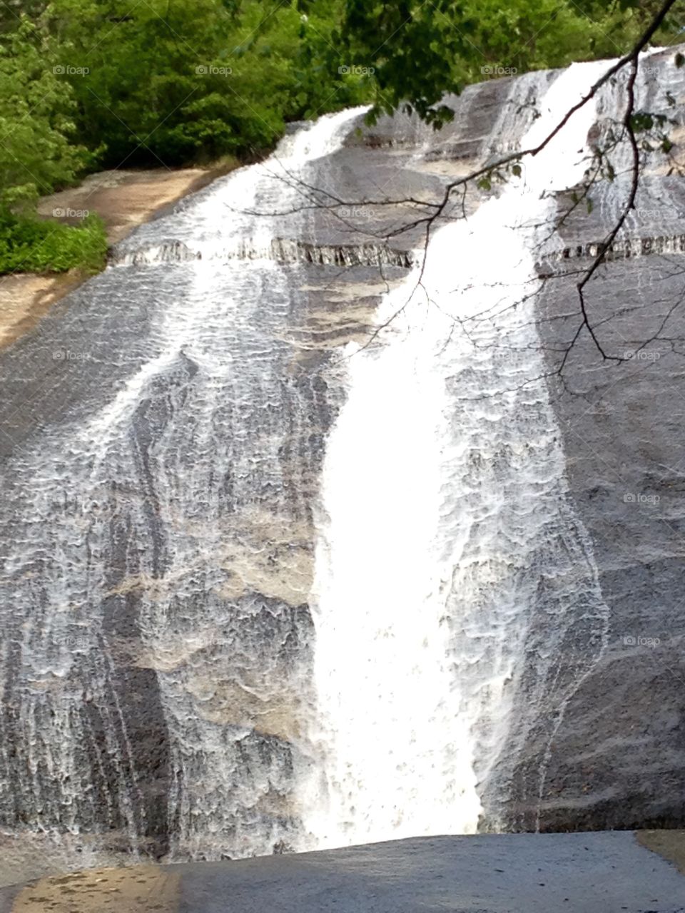 Glorious Waterfall . At the bottom of the waterfall looking up