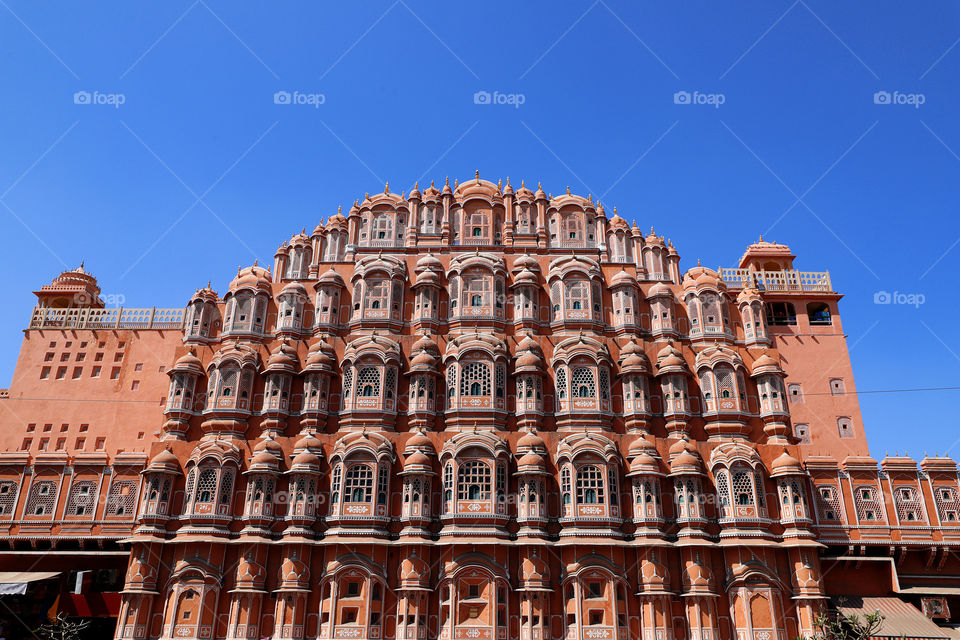 Hawa Mahal / Wind Tower, Jaipur, Rajasthan. The main attraction of the pink city.