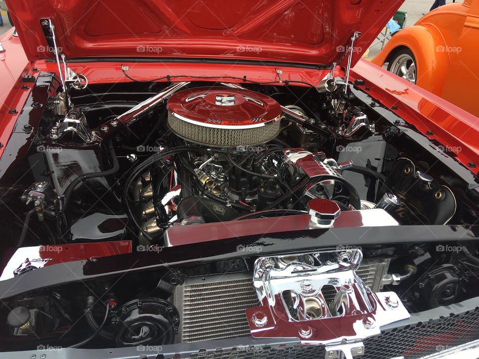 All chromed our shiny and spotless. This is back when they built cars! Touch of class 