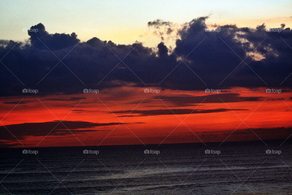 ocean red sunset sun by nader_esk