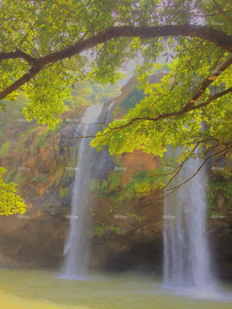 Twin waterfall