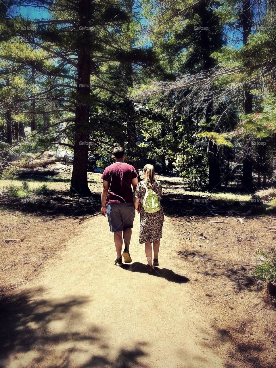 Couple Walking Holding Hands