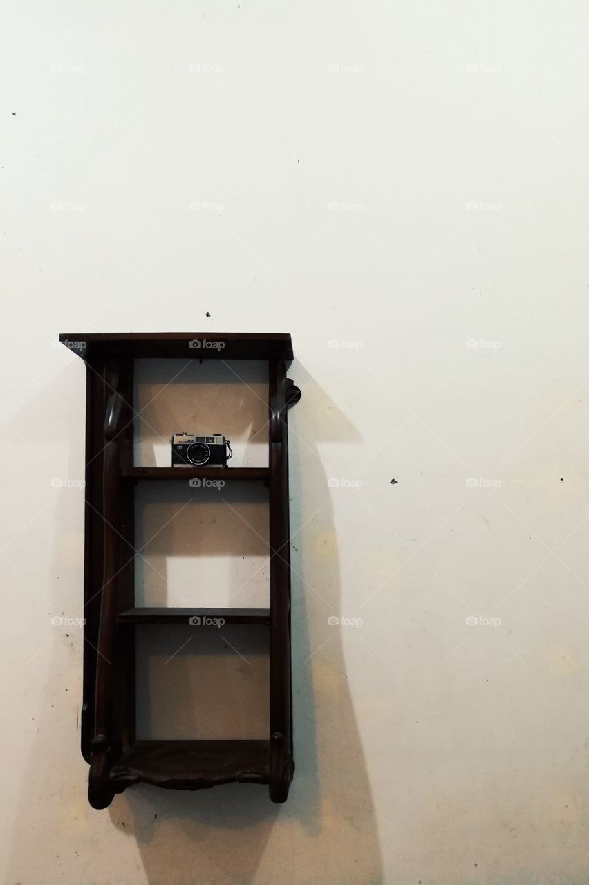 Camera shelf