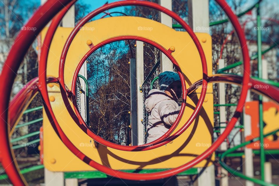 child in the playground