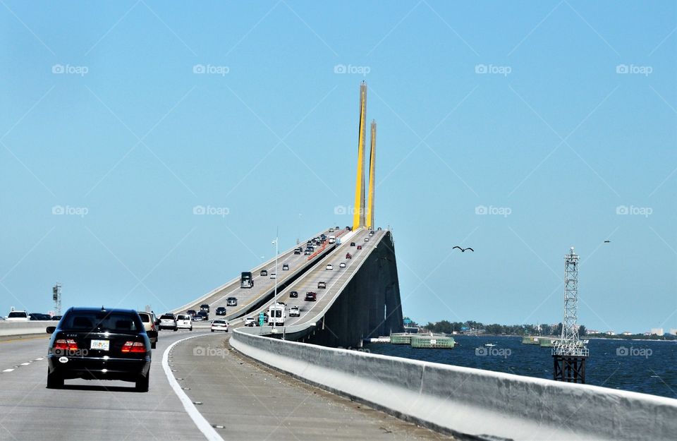 USA roads, Sunshine Skyway Bridge, Terra Ceia, FL