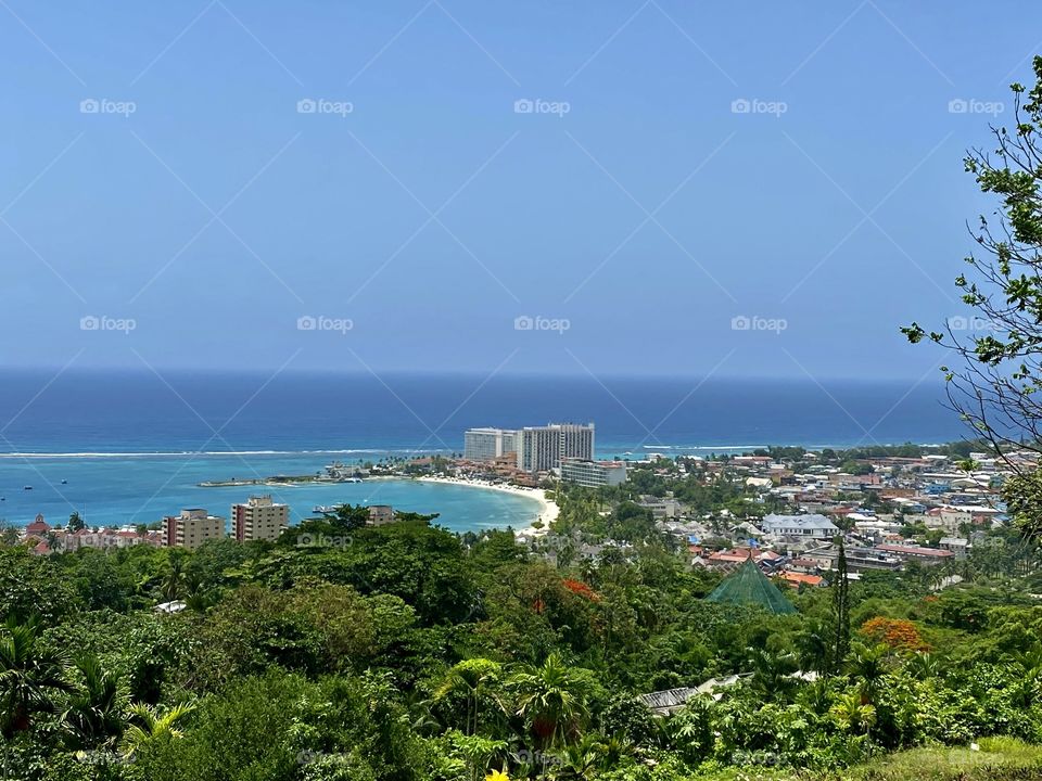 View of Ocho Rios Jamaica from Oceans on the Ridge 