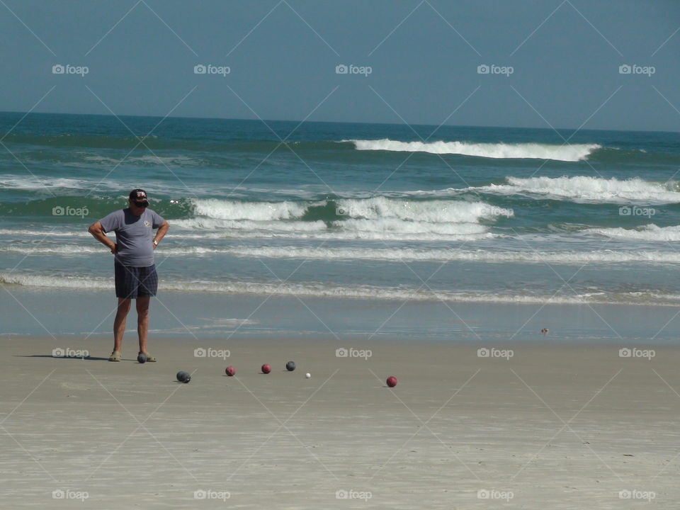 Game on the beach