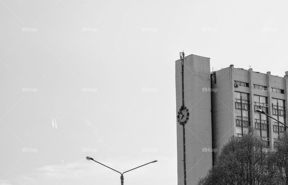 architecture black and white background street view