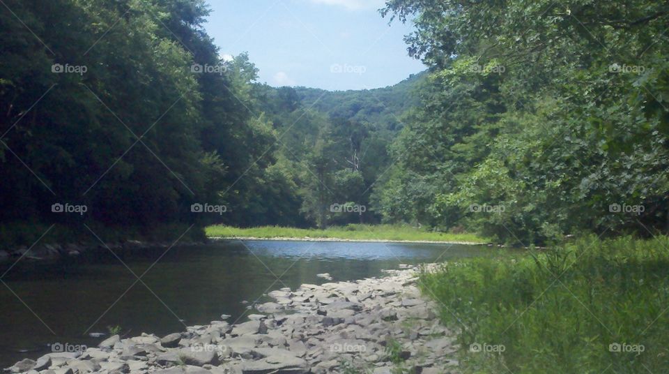 New River, WV. The beginning of the New River in West Virginia