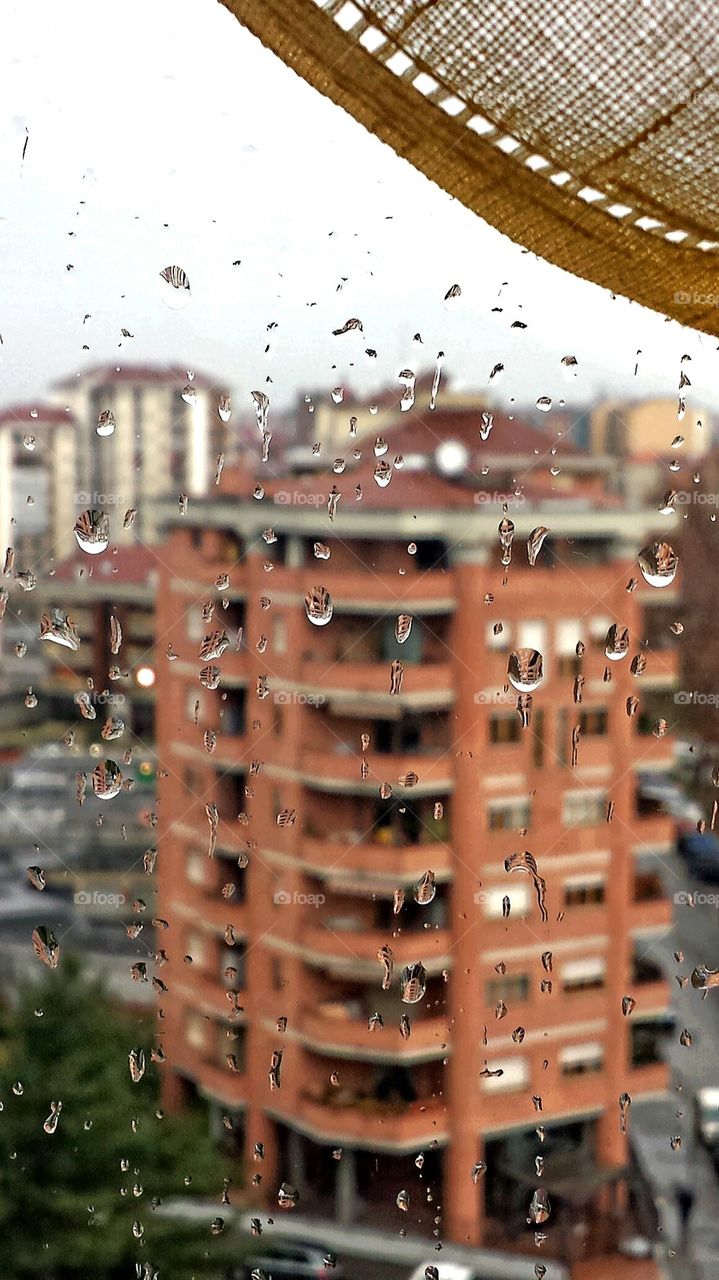 rain, glass, window, drop, water, winter,