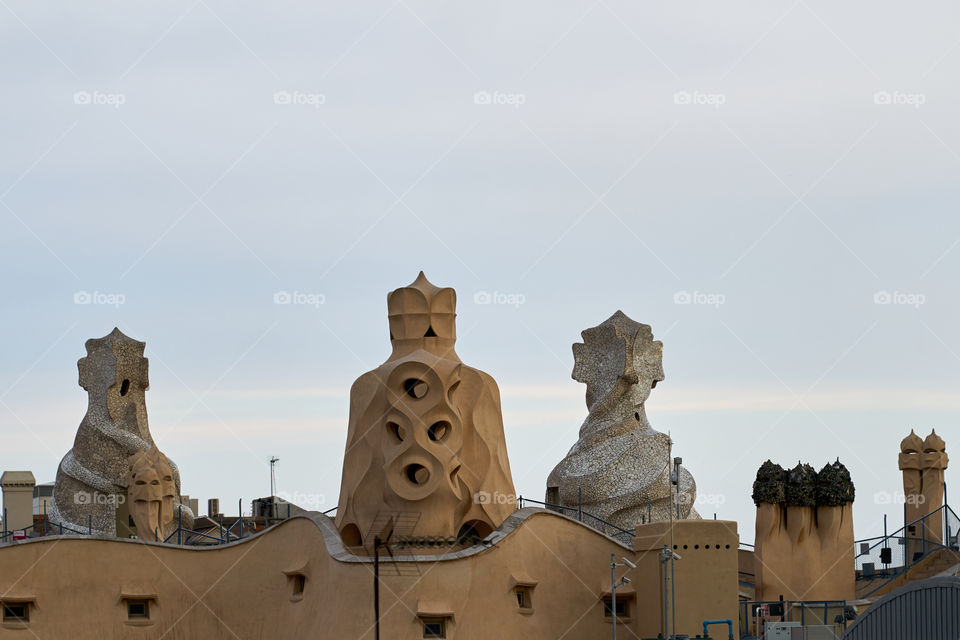 La Pedrera Chimney's